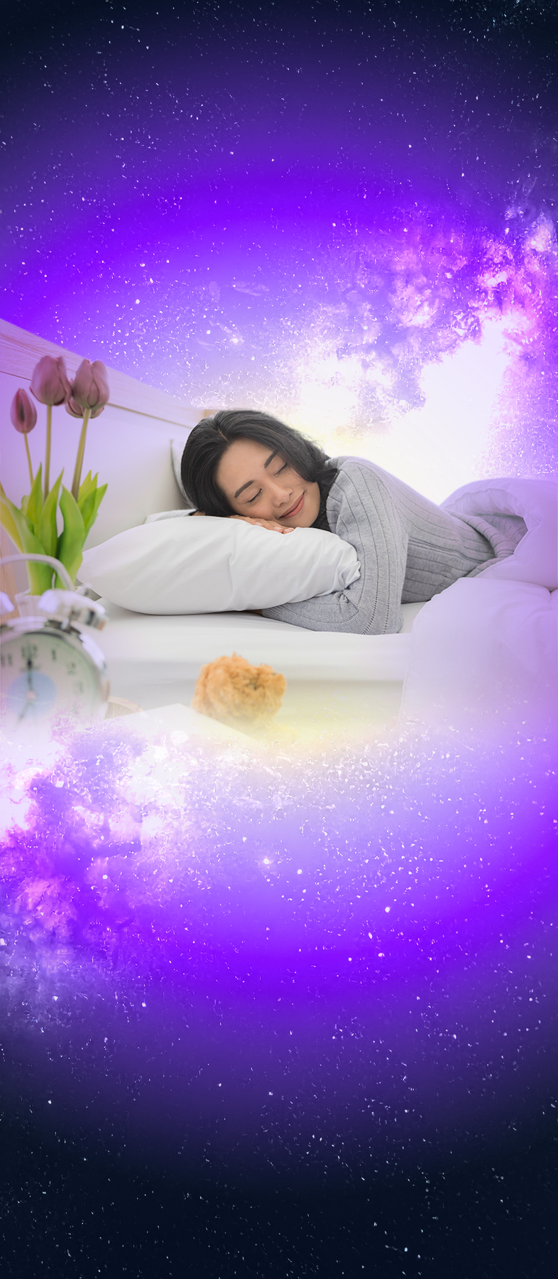 眠っている女性